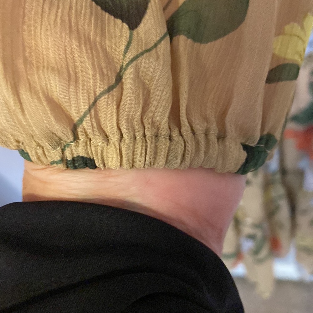 Lost + Wander Size M Floral Beige Orange, yellow, Long Maxi dress So Pretty! - Picture 7 of 12